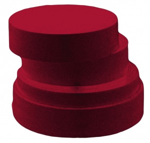 dark red offside stool
